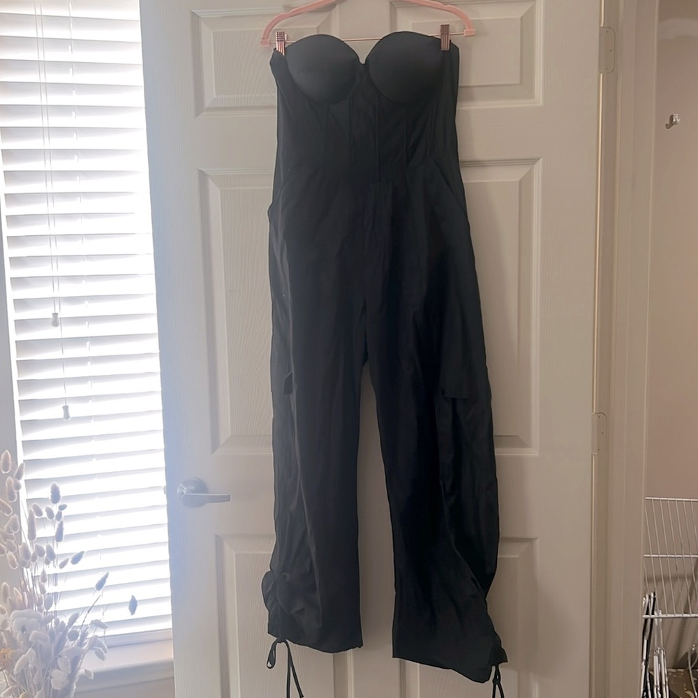 NWT. Windsor Black Corset Jumpsuit
